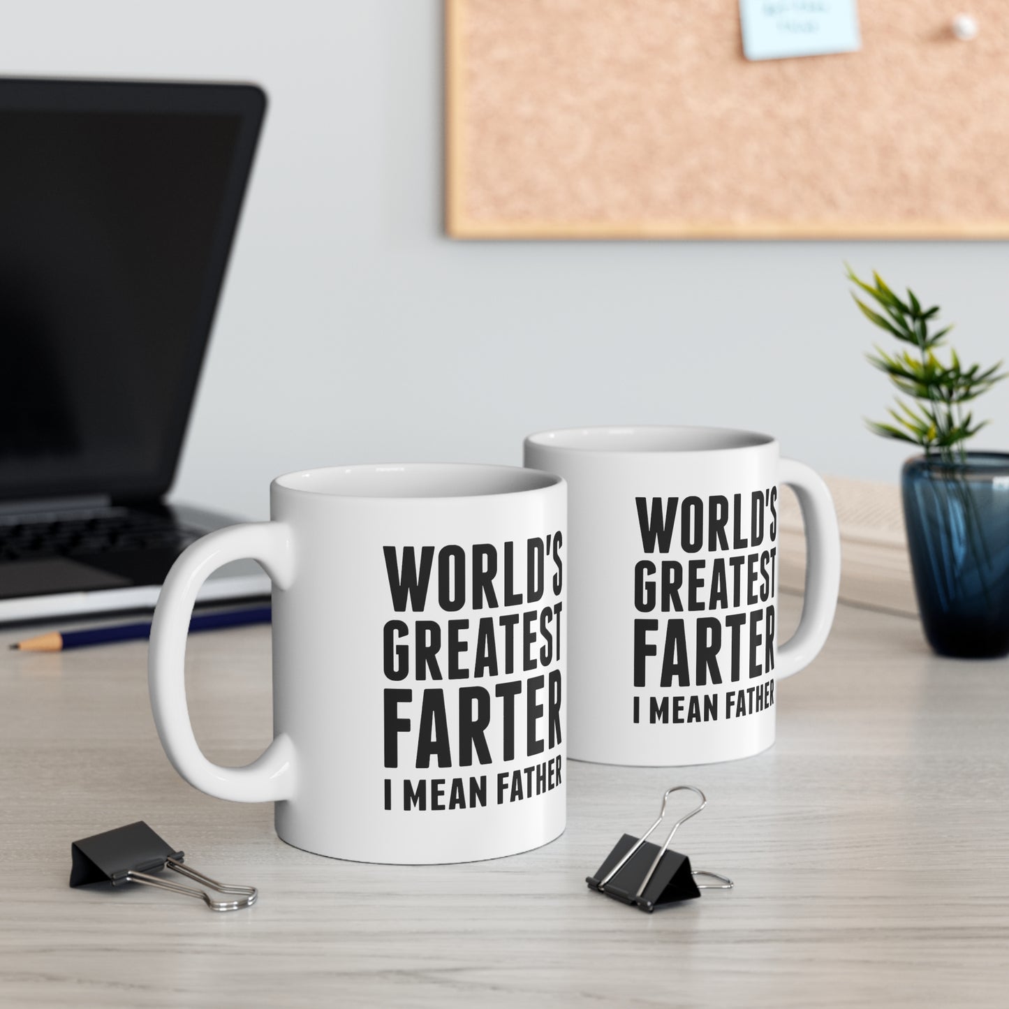World's Greatest Farter (I Mean Father) Mug — Funny Father's Day Coffee Cup