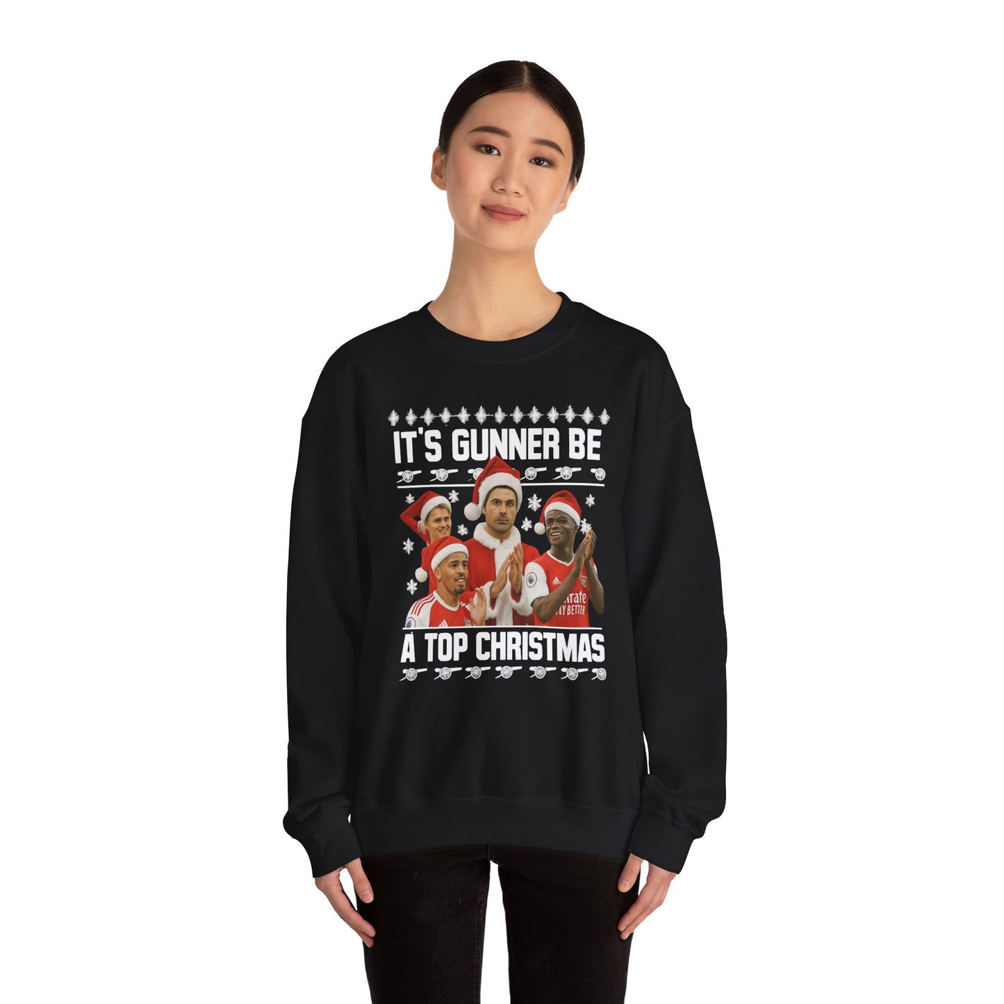 Christmas Sweatshirt — "It's Gunner Be a Top Christmas" Holiday Crewneck