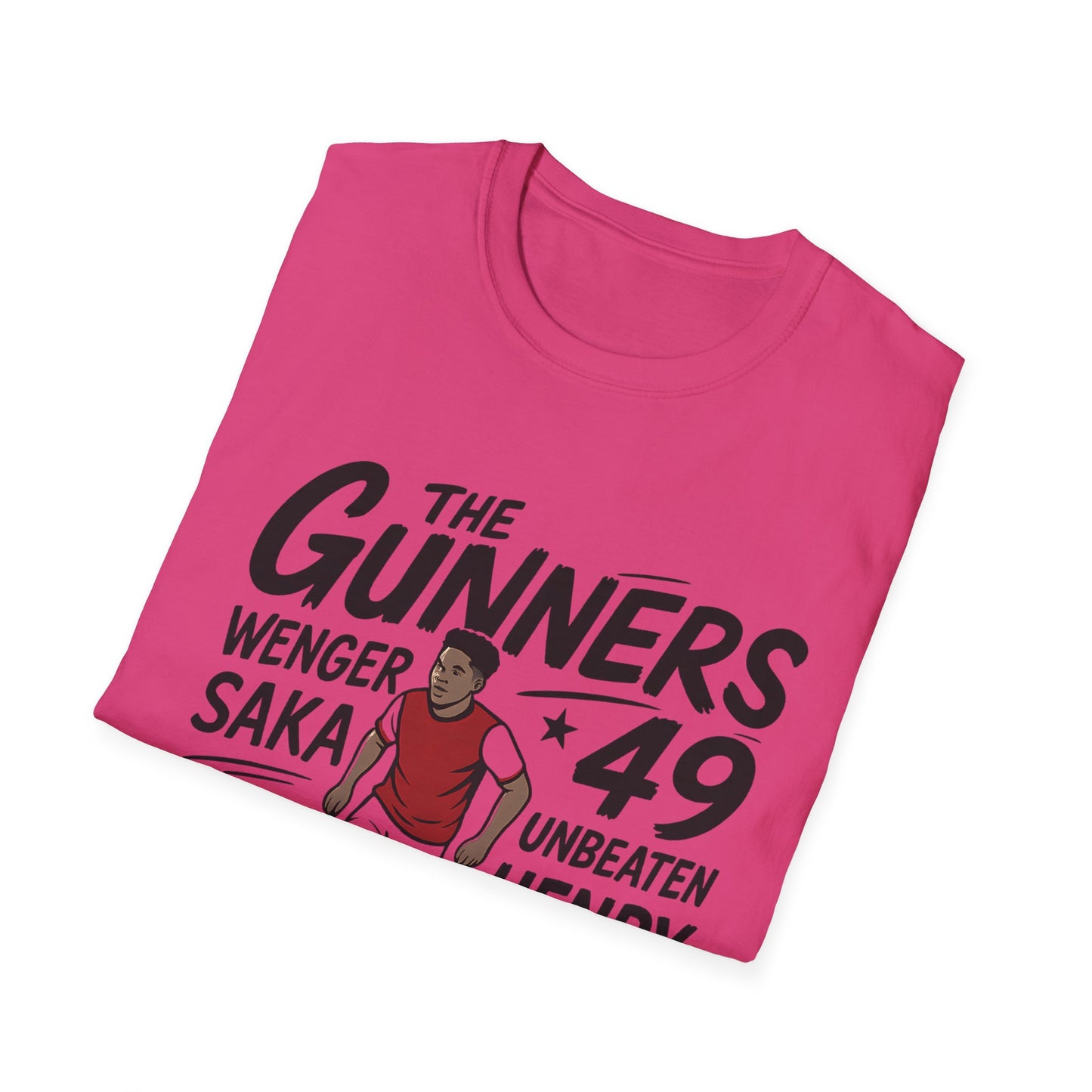 The Gunners Arsenal T-Shirt — Arsenal Legends Shirt (Wenger, Henry, Bergkamp, Saka)