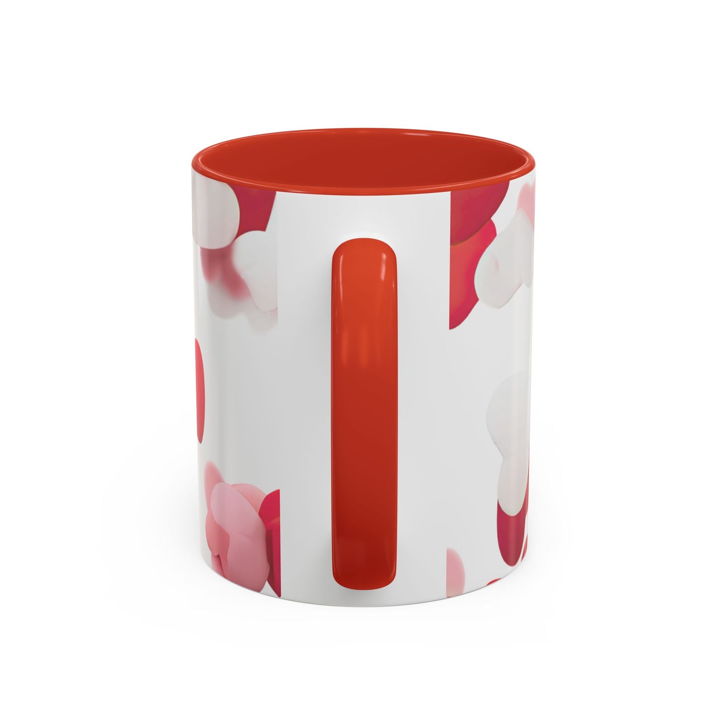 Valentine's Day Accent Coffee Mug — "My One and Only Partner in Crime" Cupid Hearts