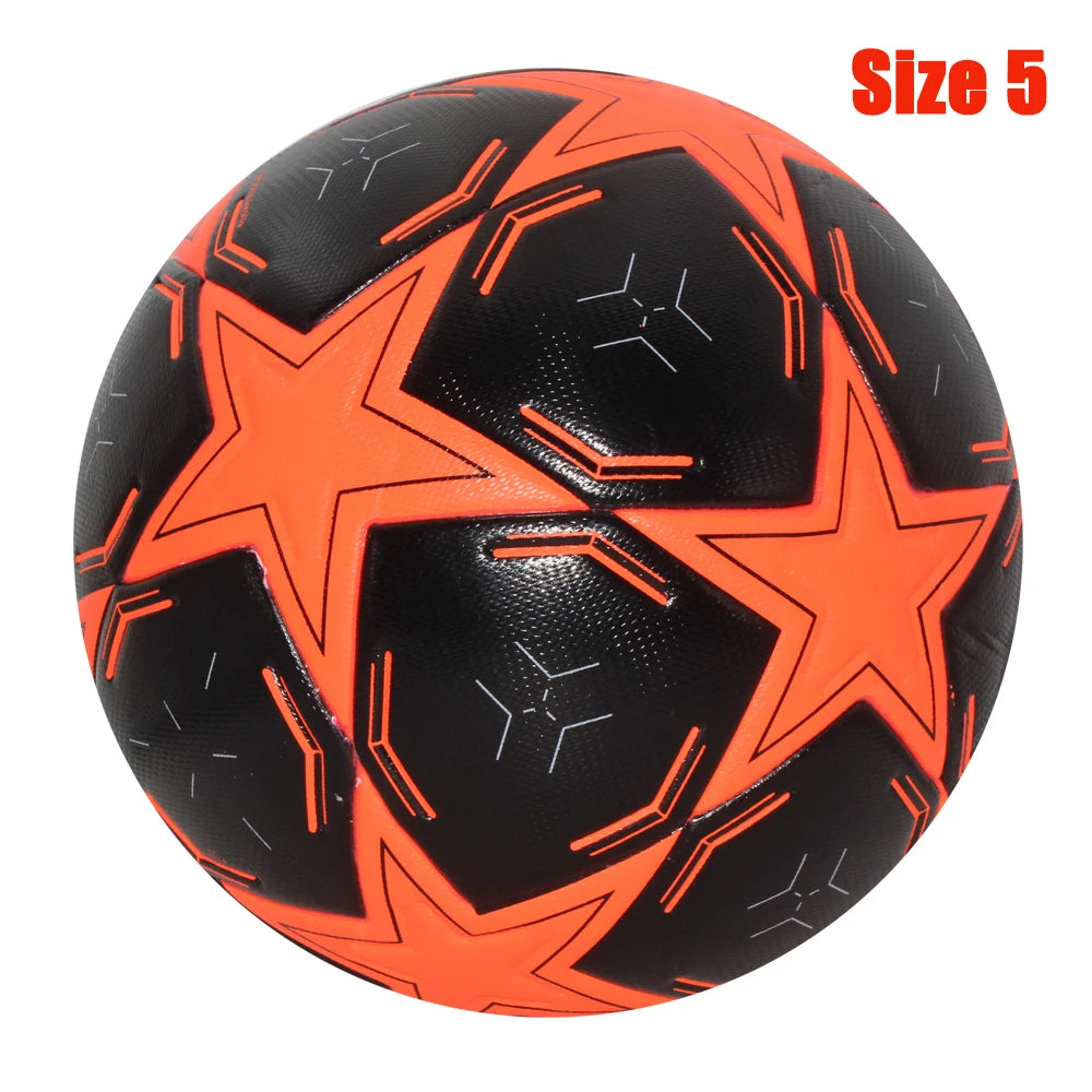 Pro Match & Training Football – Seamless PU Soccer Ball (Size 4 / 5) | Outdoor Professional Grip & Flight Control