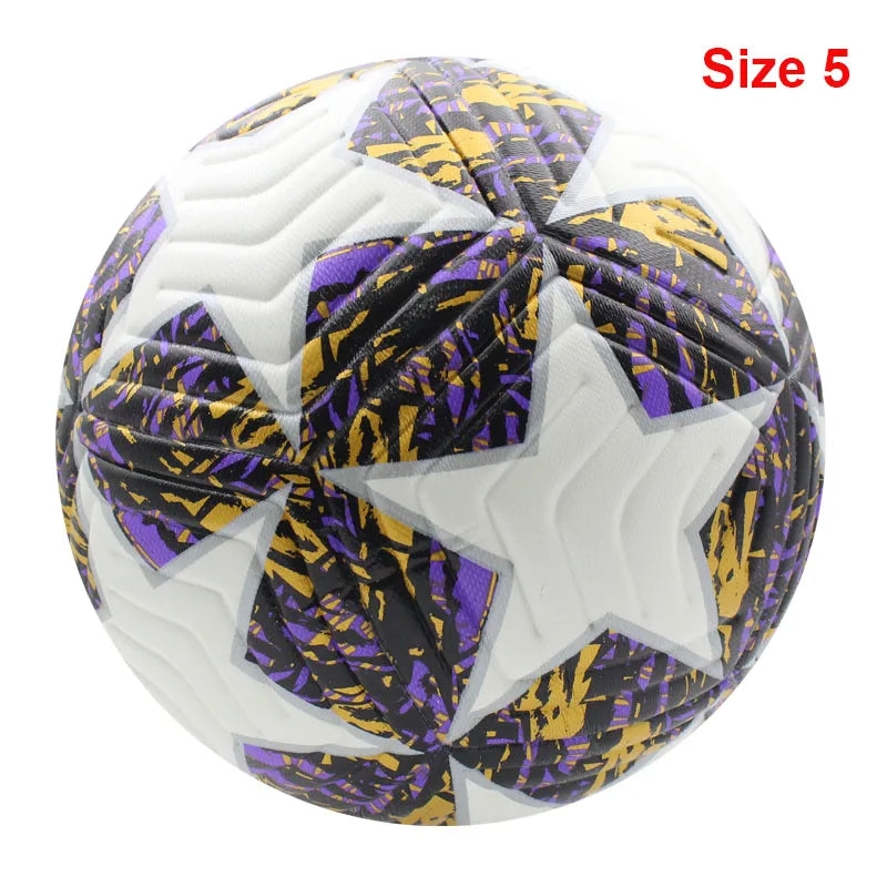 Pro Match & Training Football – Seamless PU Soccer Ball (Size 4 / 5) | Outdoor Professional Grip & Flight Control