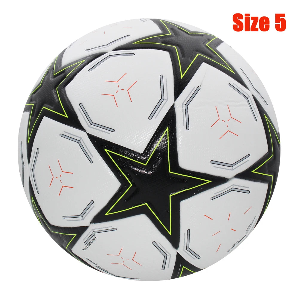 Pro Match & Training Football – Seamless PU Soccer Ball (Size 4 / 5) | Outdoor Professional Grip & Flight Control