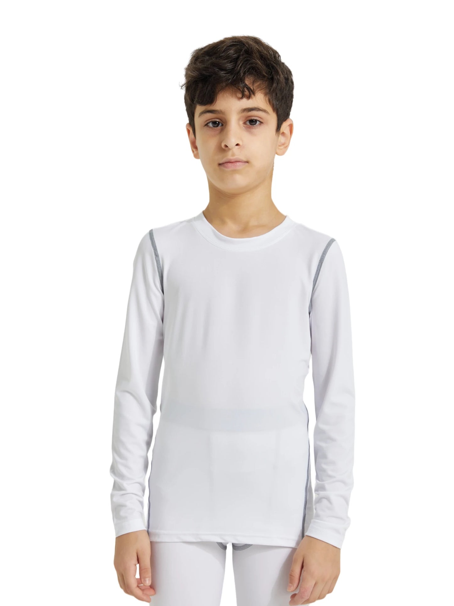 Kids Football Skins Compression Top – Long Sleeve Base Layer Shirt for Boys’ Training and Cold Weather Sports