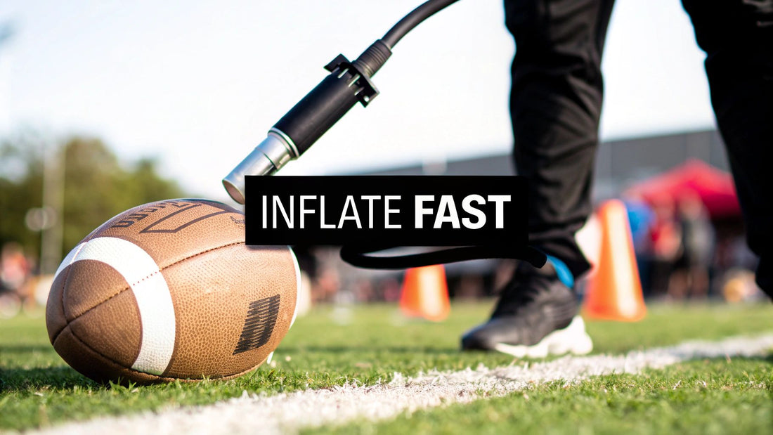 Electric pump for footballs: Inflate Fast & Easy