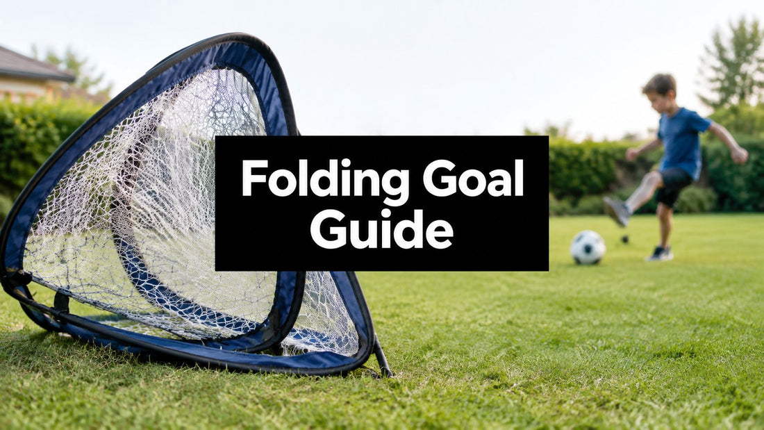 Folding Football Goal Guide for Gardens Parks and Training