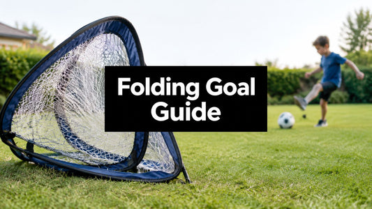 Folding Football Goal Guide for Gardens Parks and Training