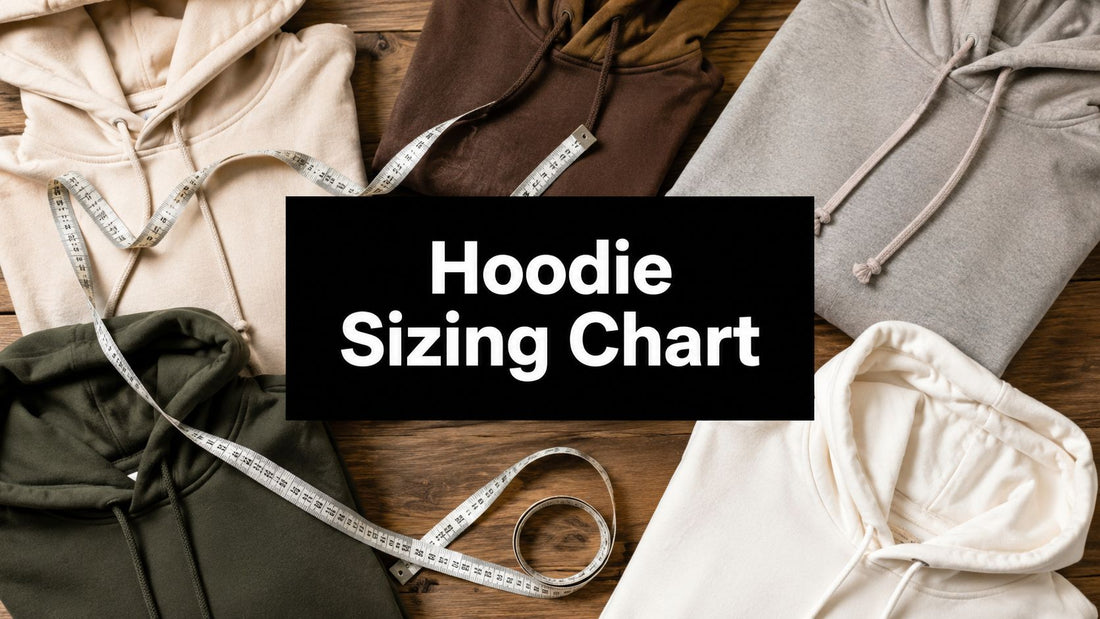 Hoodie Sizing Chart Guide for Men, Women and Kids