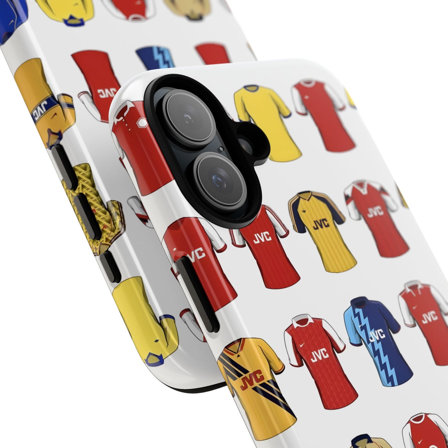 Arsenal Football Jersey Pattern Phone Case – Vintage Kit Collage Tough Cases