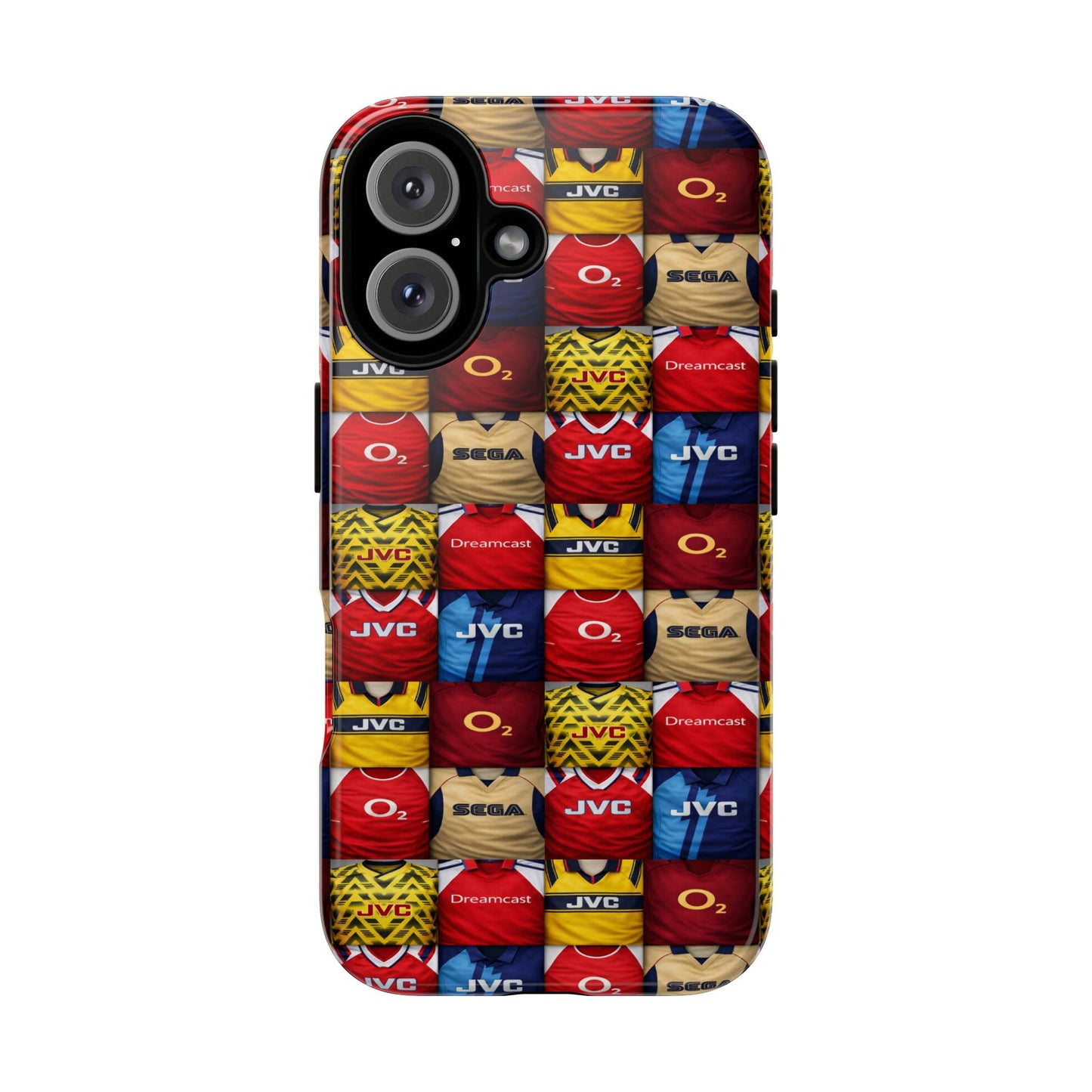 Retro Arsenal Football Shirt Mosaic Tough Phone Case
