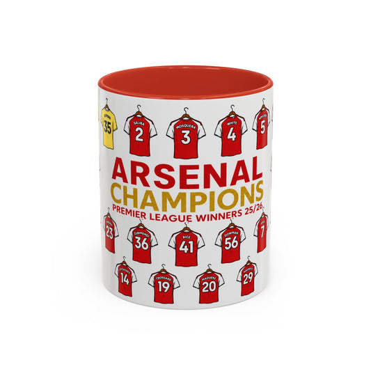 Arsenal Champions Premier League Winners Squad 25/26'