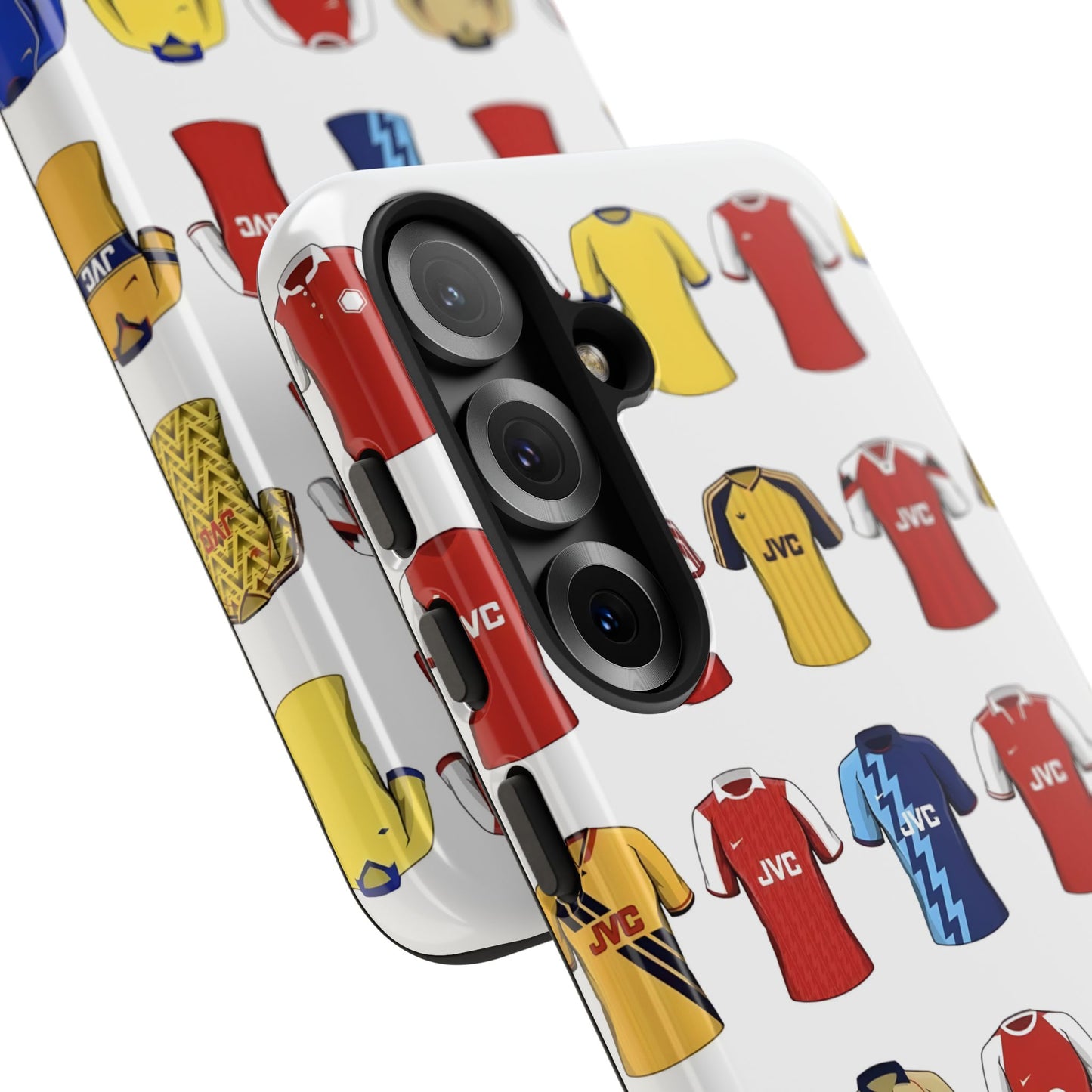 Arsenal Football Jersey Pattern Phone Case – Vintage Kit Collage Tough Cases