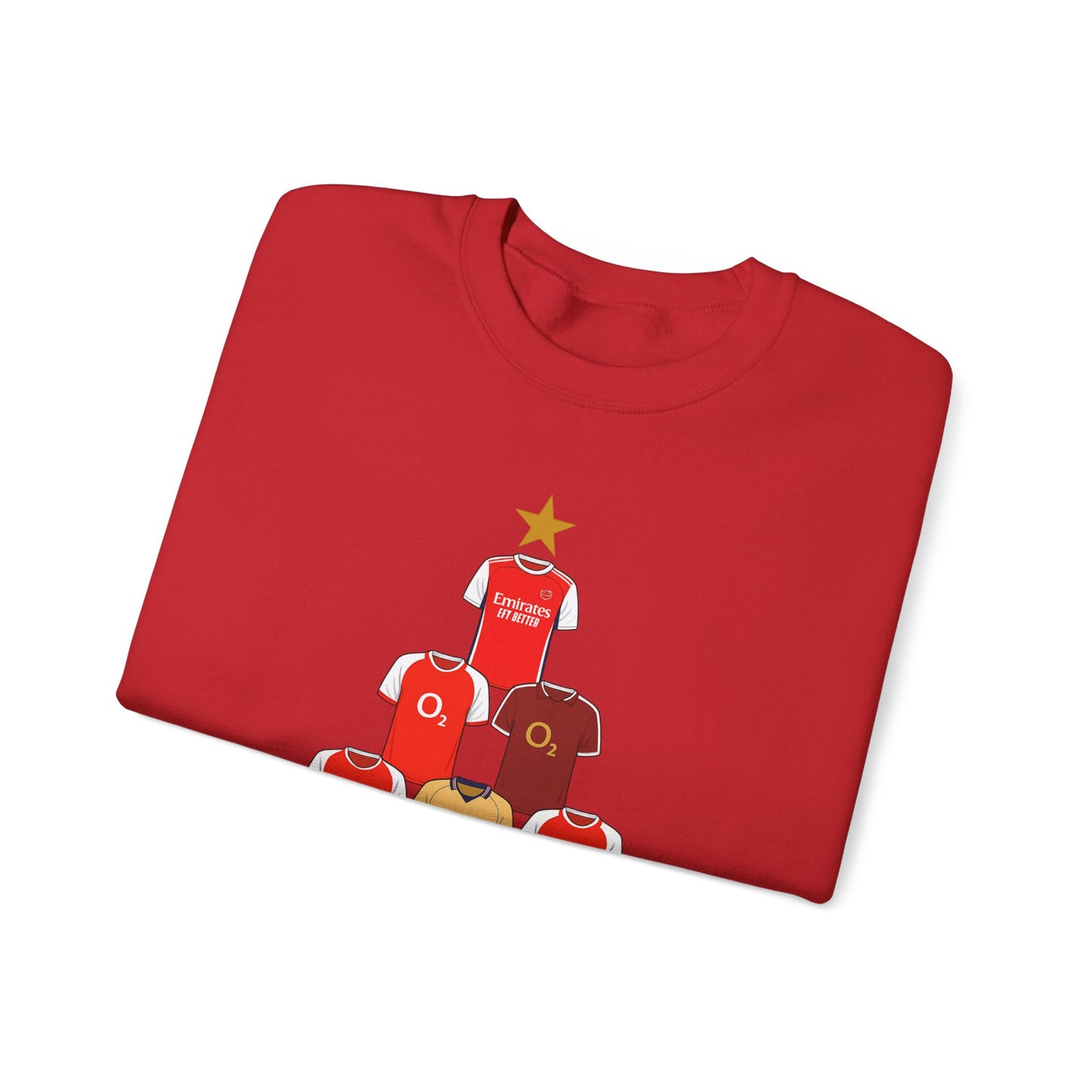 Football Jersey Christmas Tree Sweatshirt — Retro Kit Holiday Crewneck