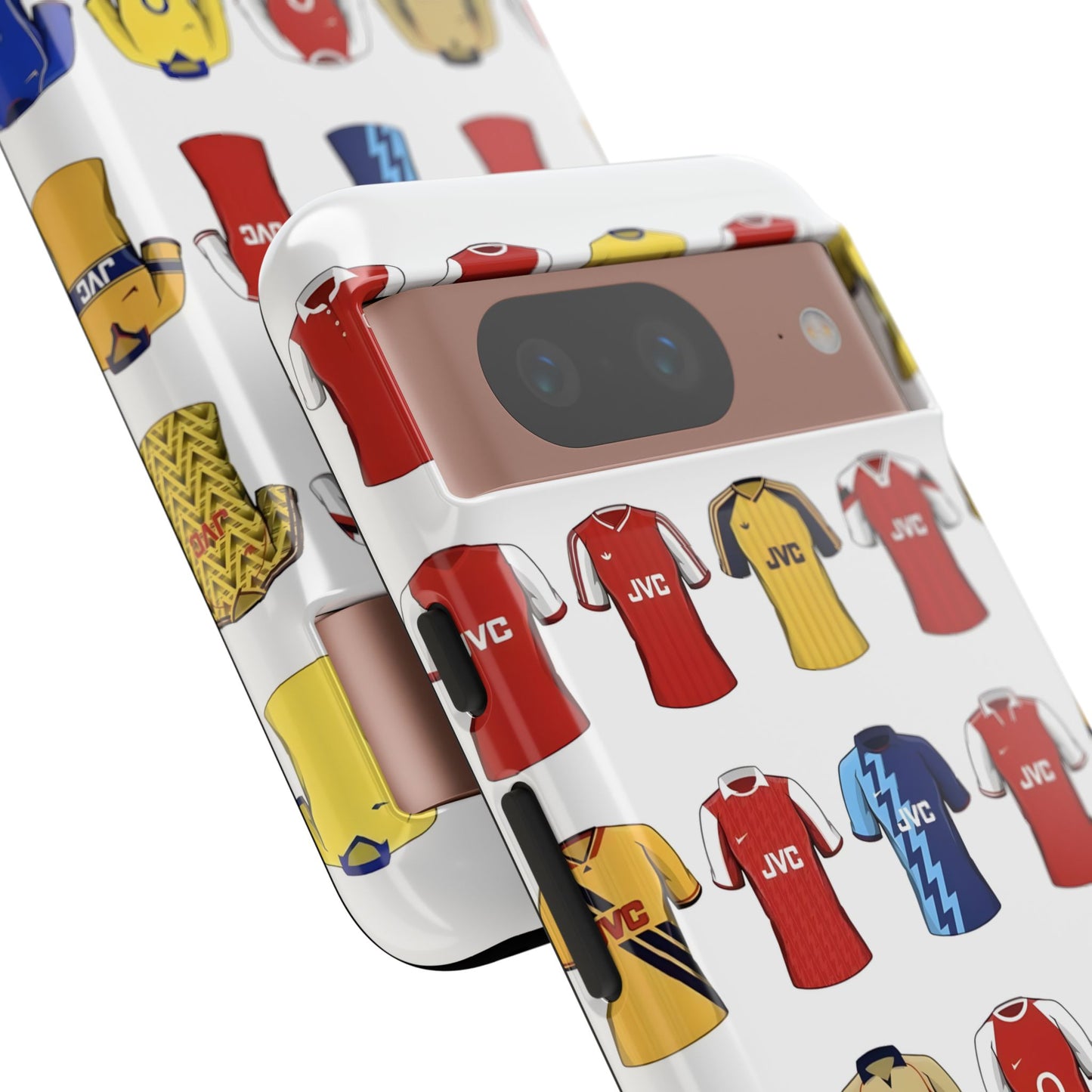 Arsenal Football Jersey Pattern Phone Case – Vintage Kit Collage Tough Cases