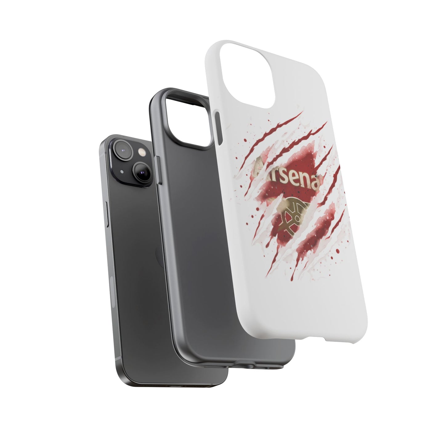 Arsenal Inspired Ripped Claw Phone Case — Football Fan Protective Cover
