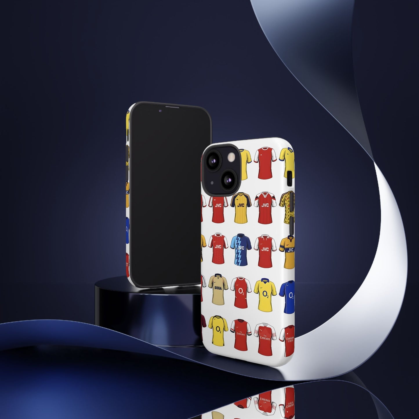 Arsenal Football Jersey Pattern Phone Case – Vintage Kit Collage Tough Cases