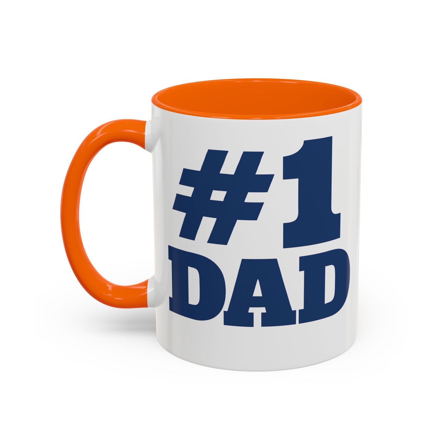 #1 Dad Accent Coffee Mug — Father's Day Gift 11/15oz