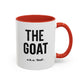 The GOAT Dad Accent Coffee Mug — 11/15oz Black-Handle Gift