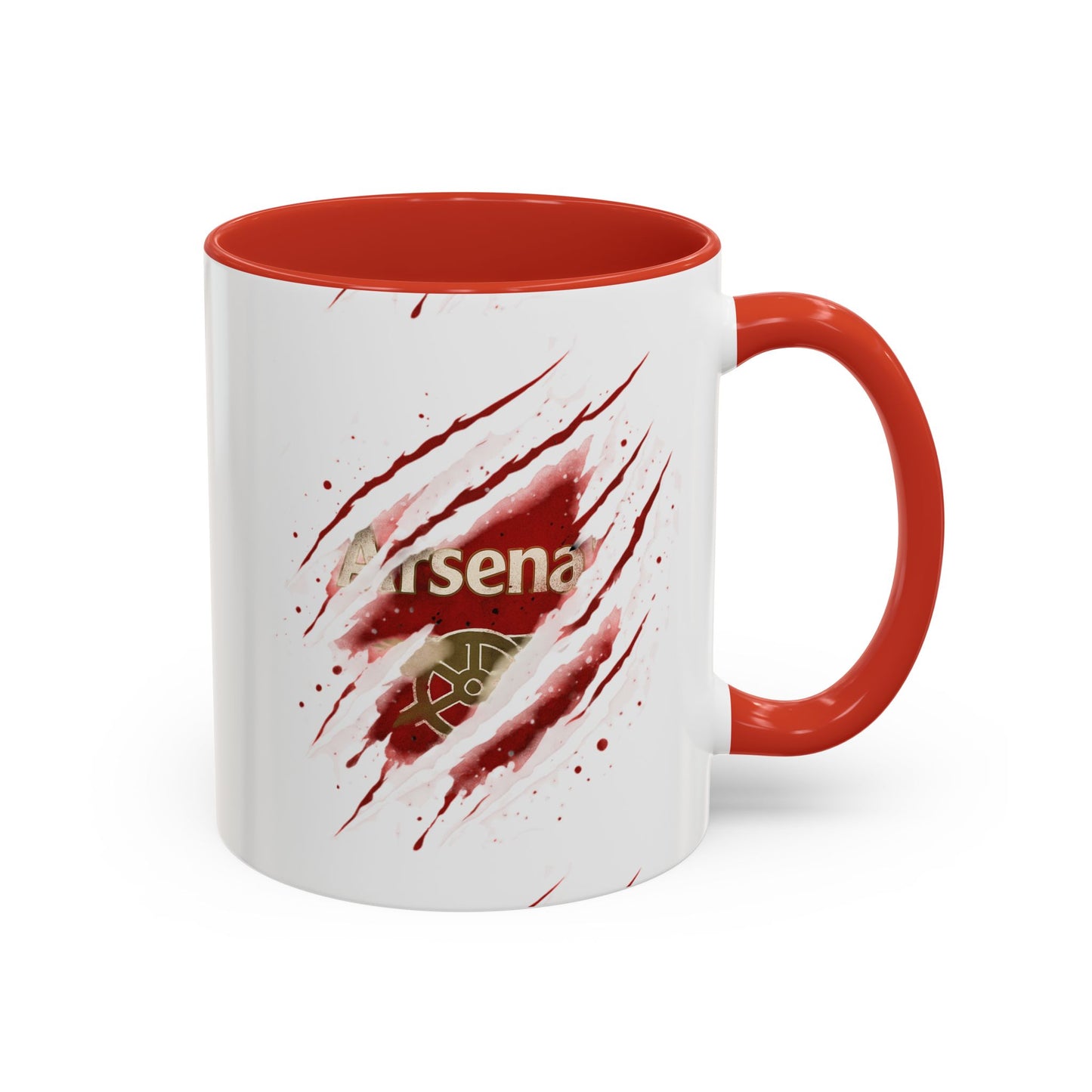 Arsenal Ripped Claw Accent Coffee Mug – Red Interior (11oz)