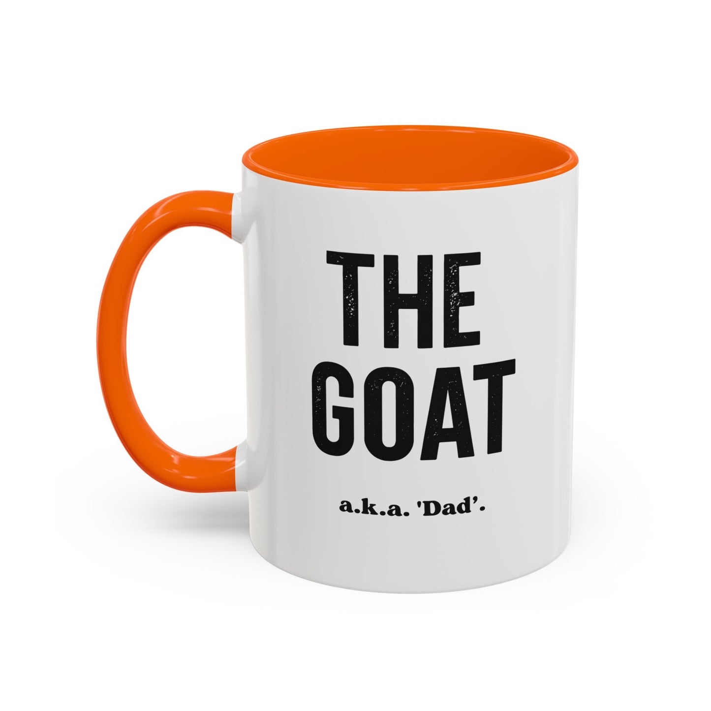 The GOAT Dad Accent Coffee Mug — 11/15oz Black-Handle Gift