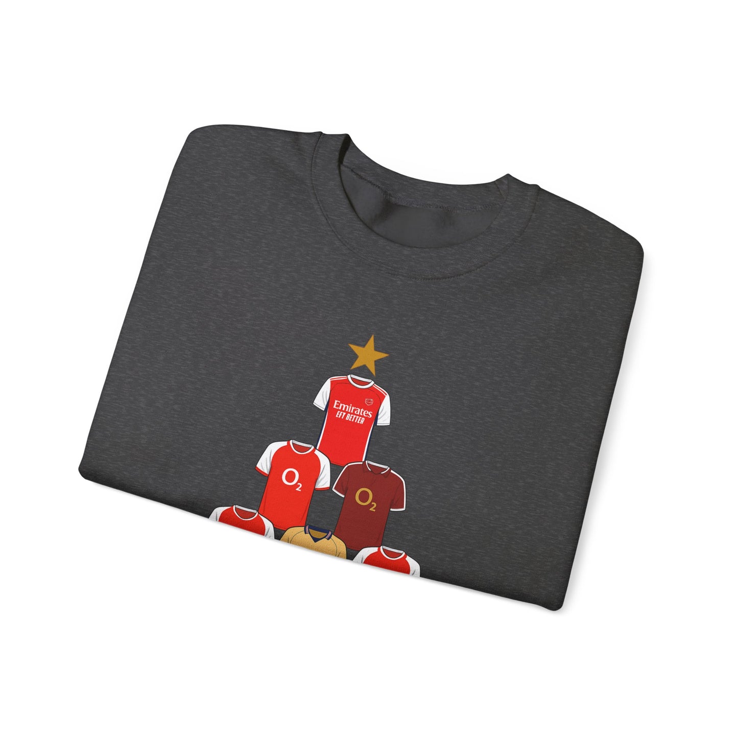 Football Jersey Christmas Tree Sweatshirt — Retro Kit Holiday Crewneck