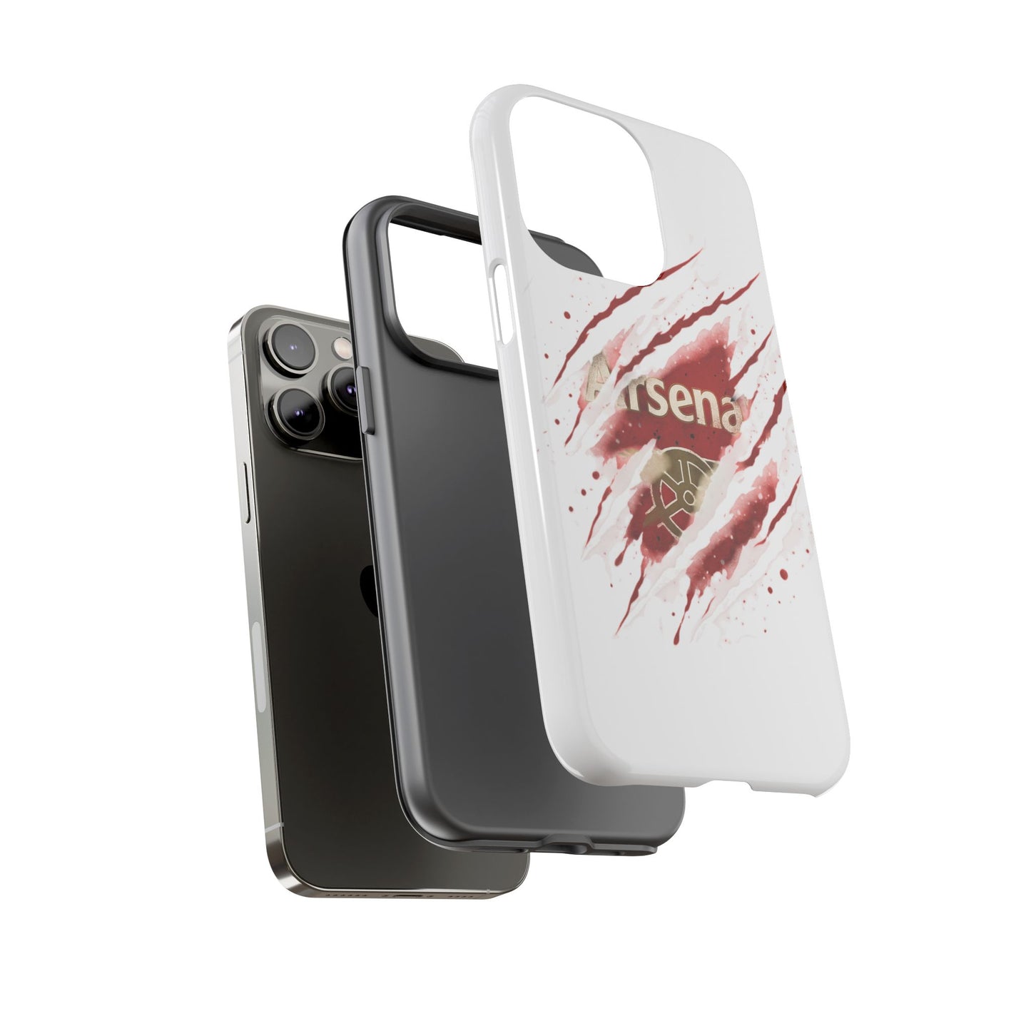 Arsenal Inspired Ripped Claw Phone Case — Football Fan Protective Cover