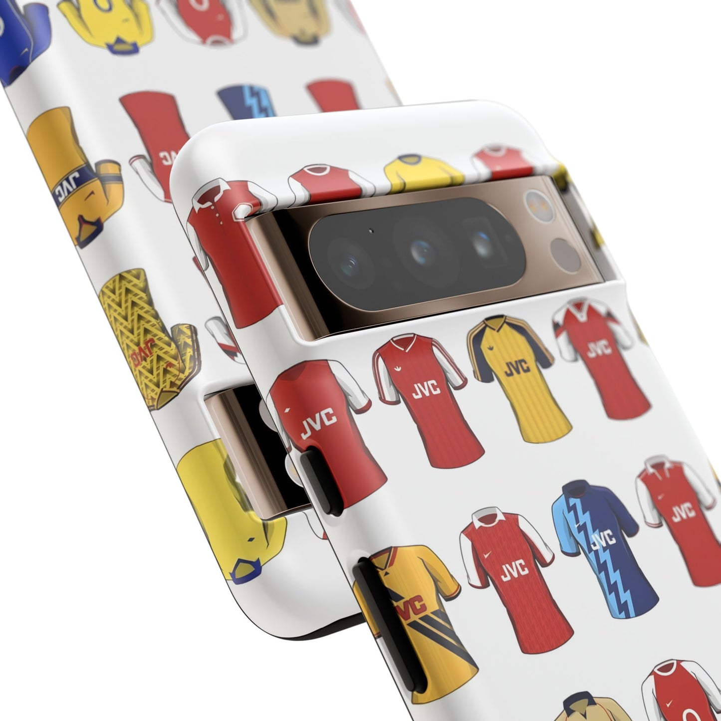 Arsenal Football Jersey Pattern Phone Case – Vintage Kit Collage Tough Cases