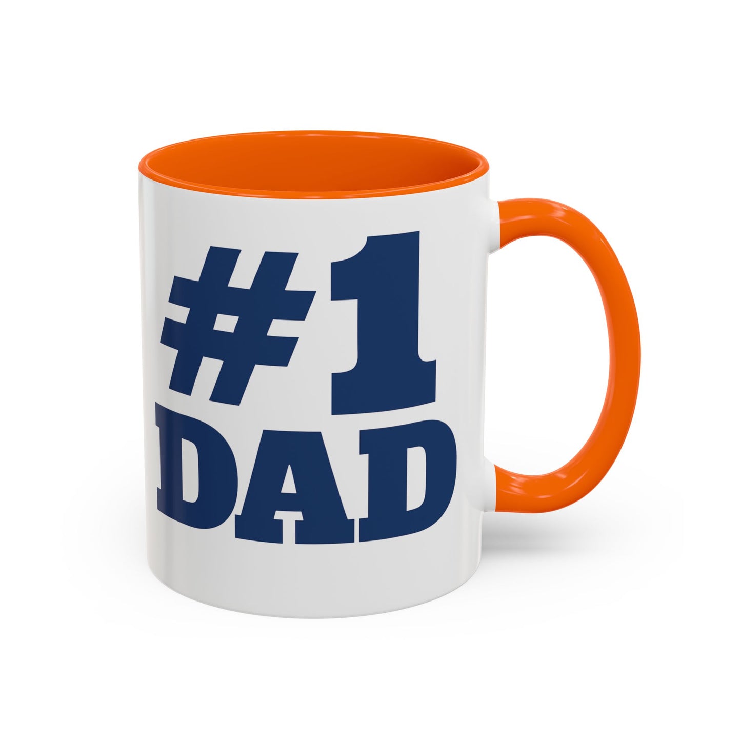 #1 Dad Accent Coffee Mug — Father's Day Gift 11/15oz