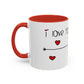 I Love You This Much Coffee Mug — Cute Stick Figure Heart Gift for Valentine’s Day & Anniversaries