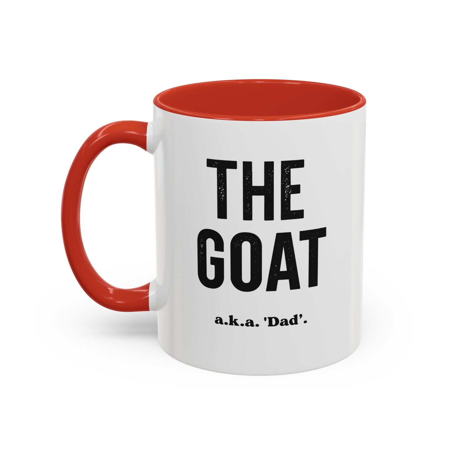 The GOAT Dad Accent Coffee Mug — 11/15oz Black-Handle Gift