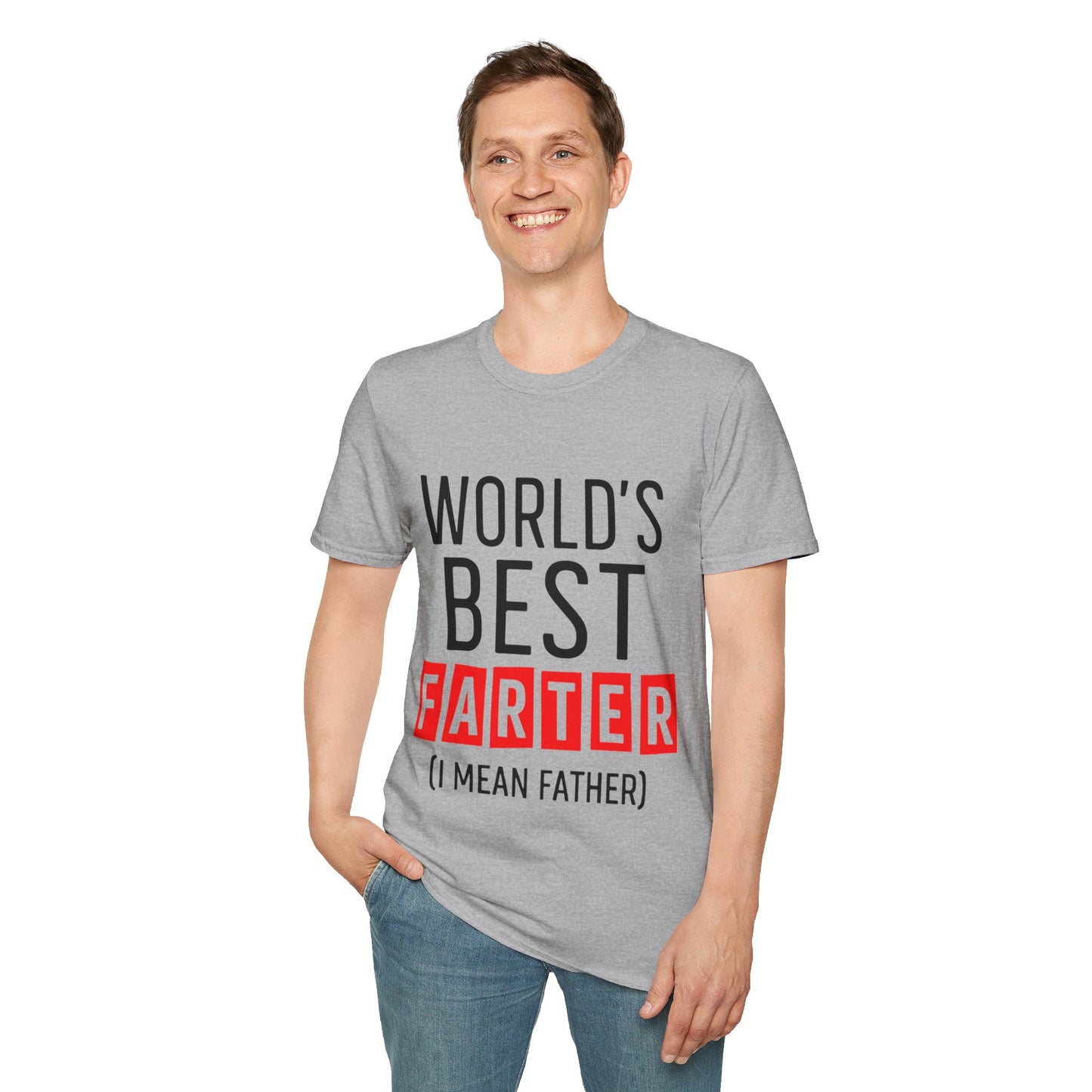 World's Best Farter (I Mean Father) T-Shirt — Funny Father's Day Gift