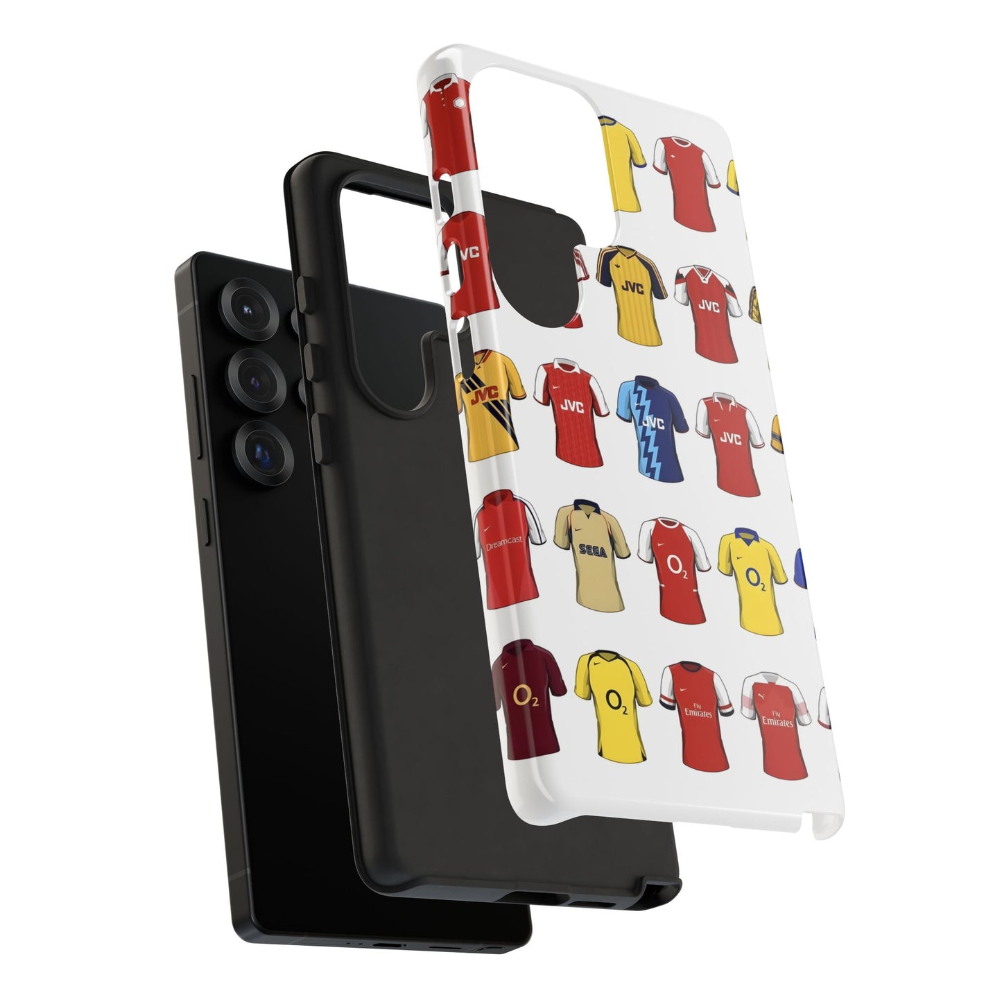 Arsenal Football Jersey Pattern Phone Case – Vintage Kit Collage Tough Cases