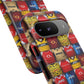 Retro Arsenal Football Shirt Mosaic Tough Phone Case