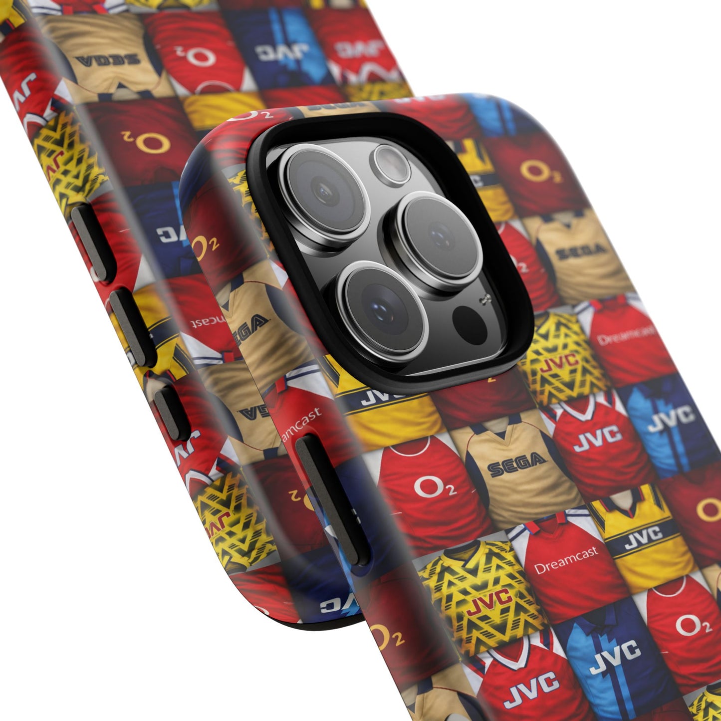 Retro Arsenal Football Shirt Mosaic Tough Phone Case