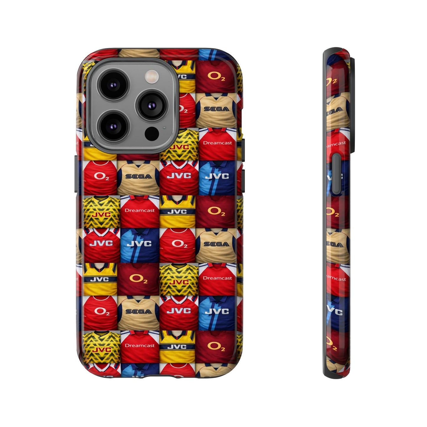 Retro Arsenal Football Shirt Mosaic Tough Phone Case