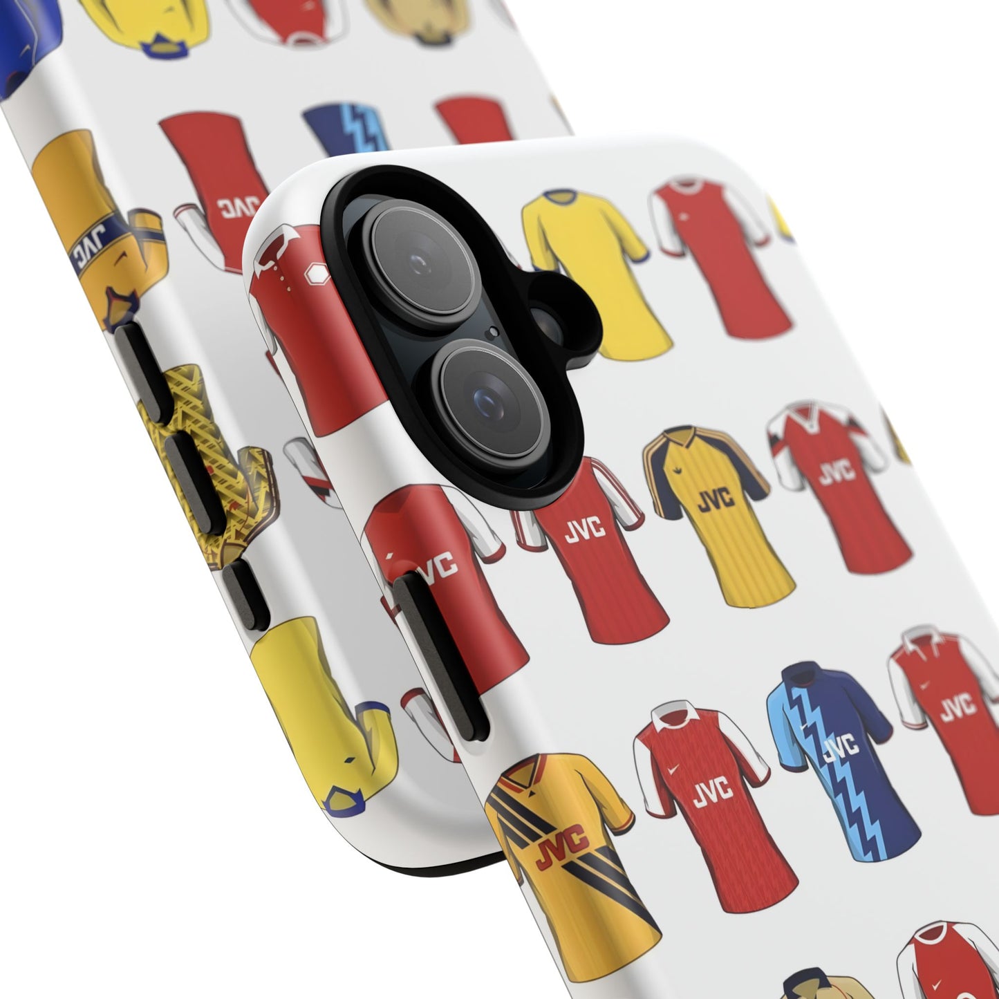 Arsenal Football Jersey Pattern Phone Case – Vintage Kit Collage Tough Cases