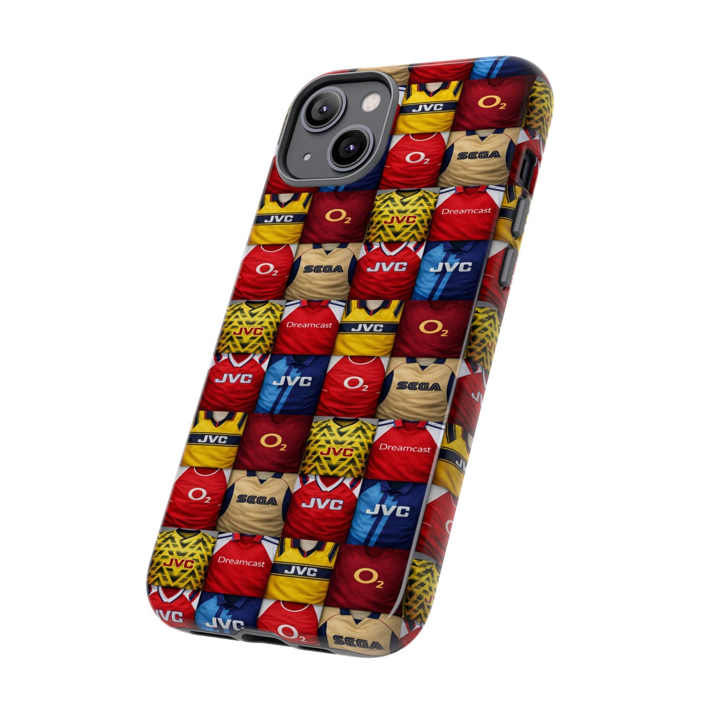 Retro Arsenal Football Shirt Mosaic Tough Phone Case
