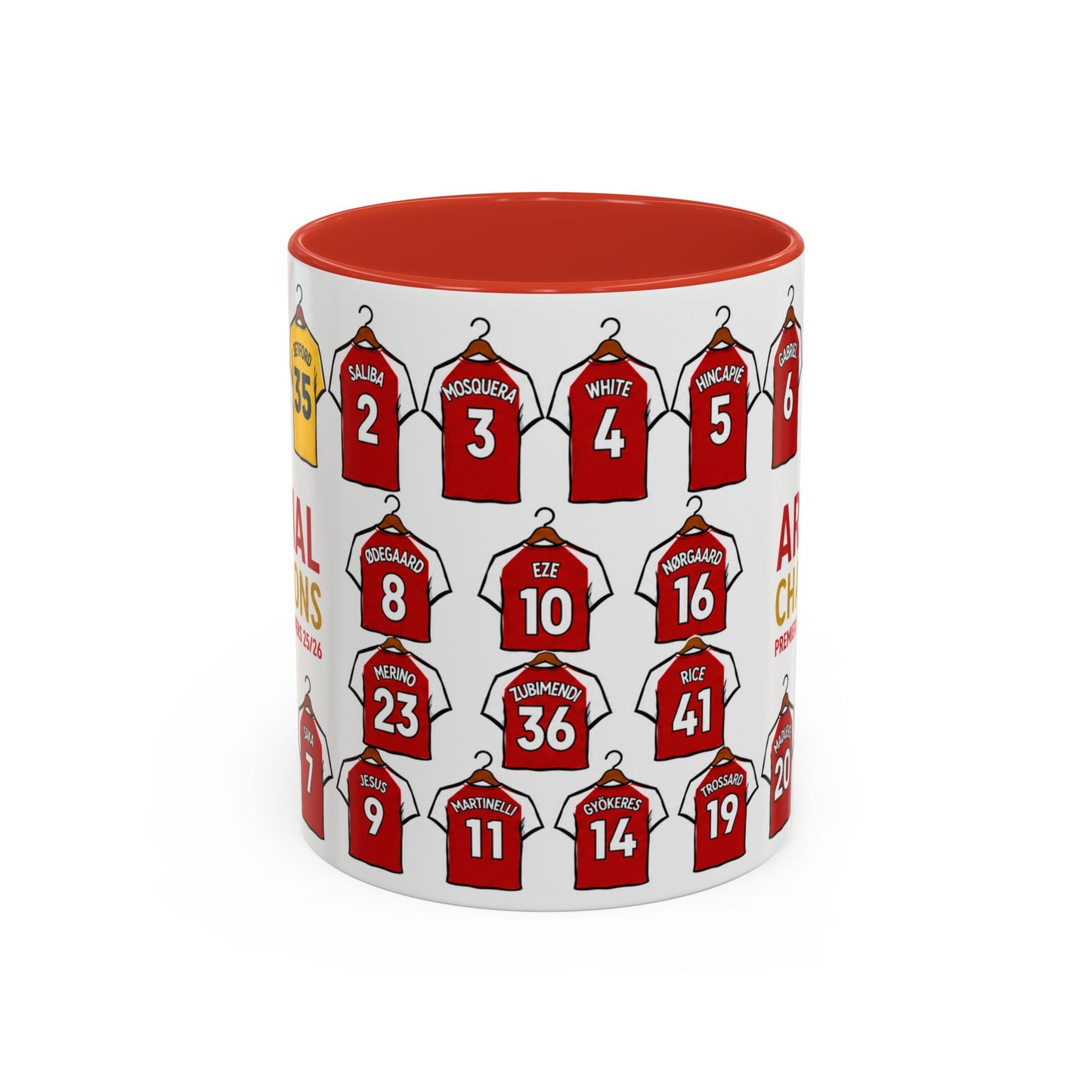 Arsenal Premier League Champions 2025/26 Squad Mug