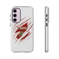 Arsenal Inspired Ripped Claw Phone Case — Football Fan Protective Cover