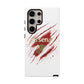 Arsenal Inspired Ripped Claw Phone Case — Football Fan Protective Cover