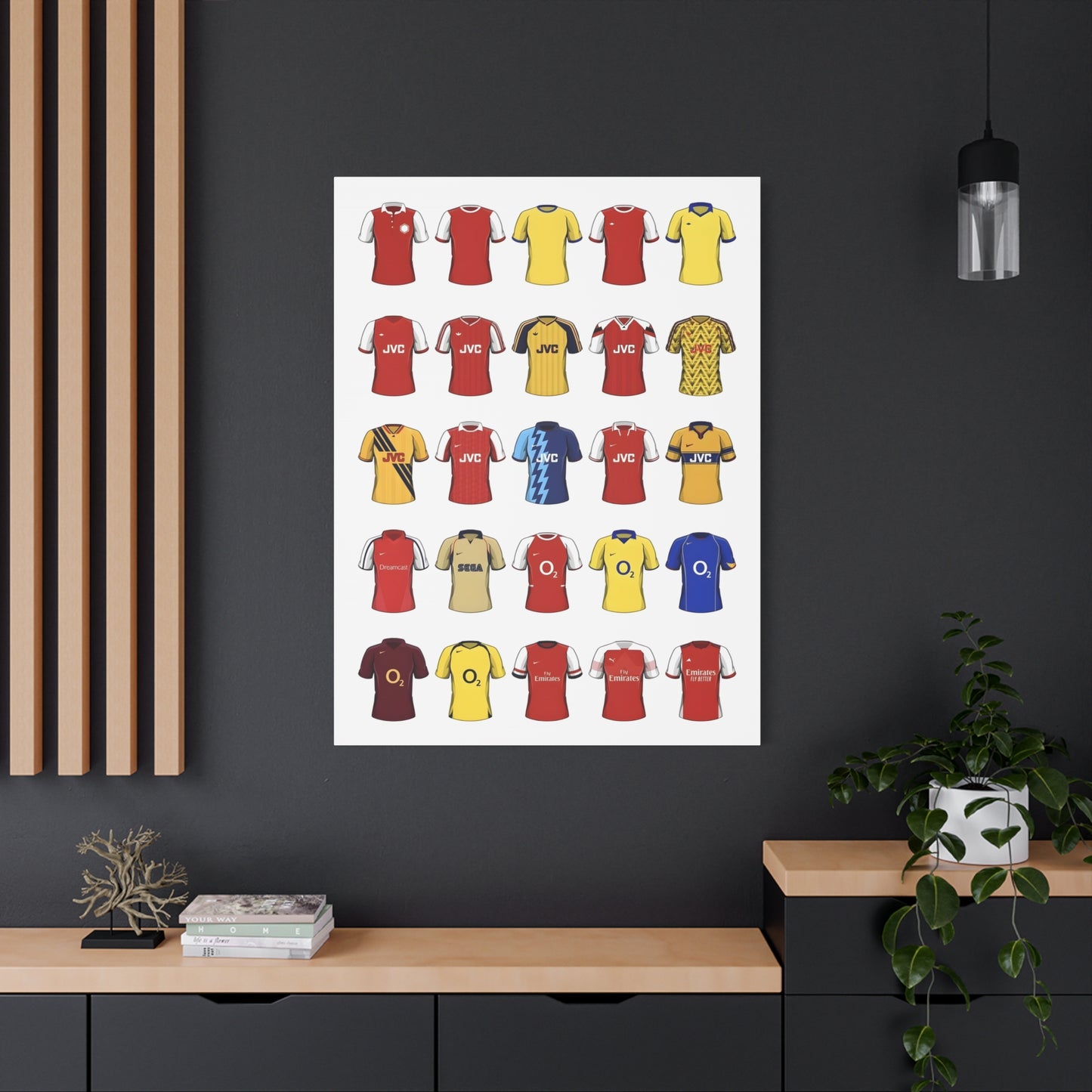 Football Kit Poster — Vintage Soccer Jersey Canvas Print