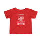 Infant Tee — "I Support Arsenal Just Like My Daddy" Cute Baby Shirt for New Dads & Father’s Day