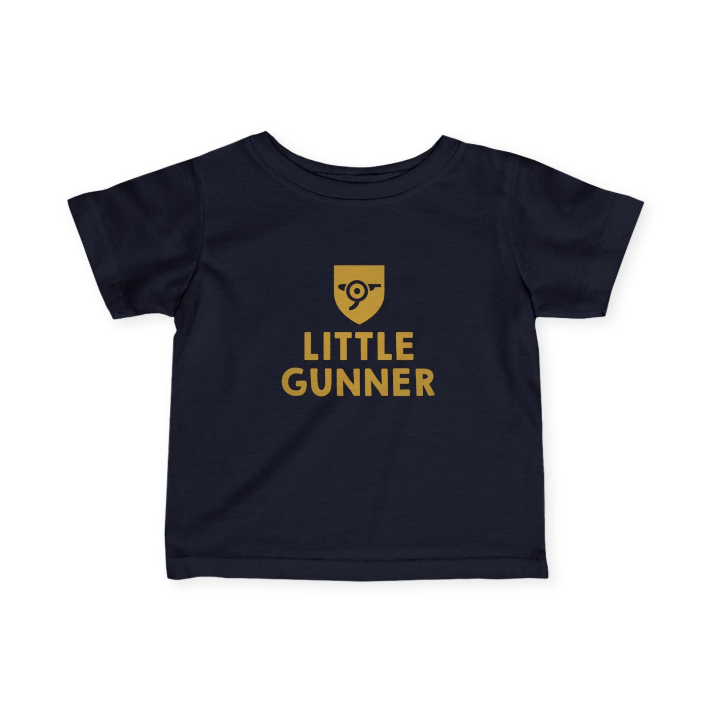 Infant Tee — Little Gunner Gold Crest Baby Shirt