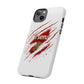 Arsenal Inspired Ripped Claw Phone Case — Football Fan Protective Cover