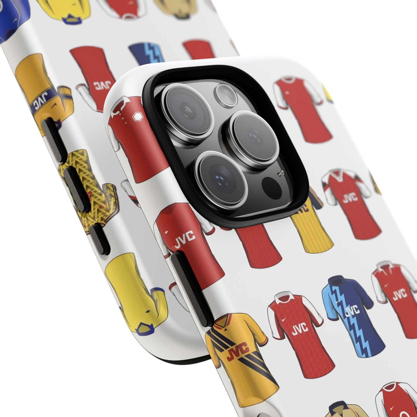 Arsenal Football Jersey Pattern Phone Case – Vintage Kit Collage Tough Cases