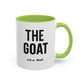 The GOAT Dad Accent Coffee Mug — 11/15oz Black-Handle Gift