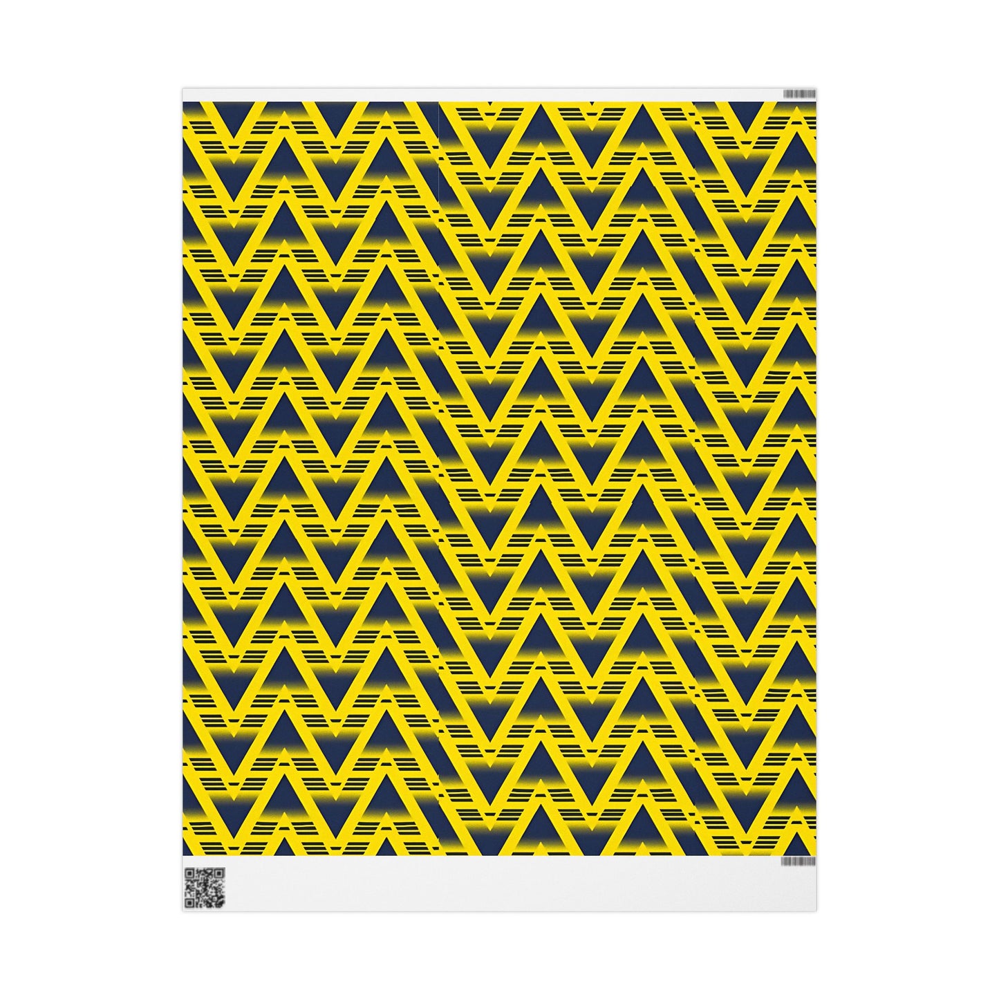 Arsenal Bruised Banana Gift Wrap — Modern Geometric Wrapping Paper