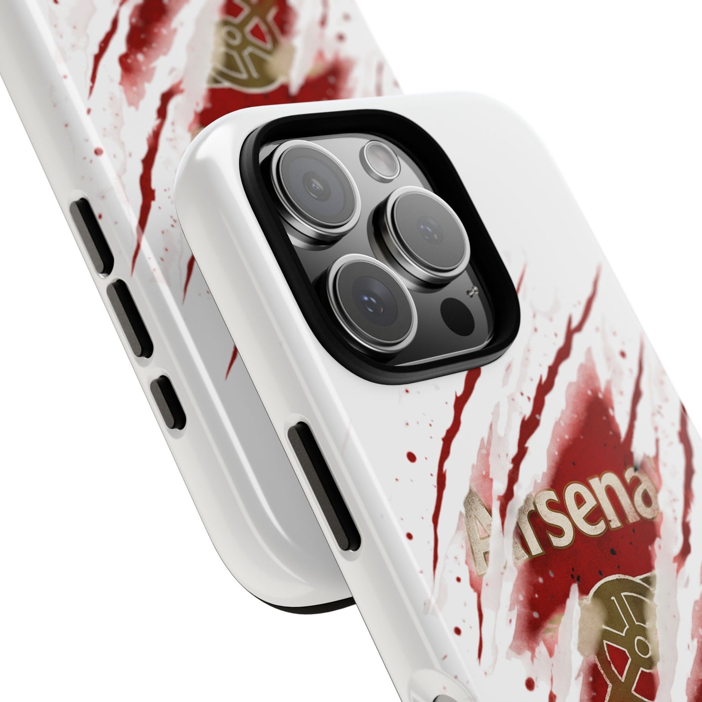 Arsenal Inspired Ripped Claw Phone Case — Football Fan Protective Cover