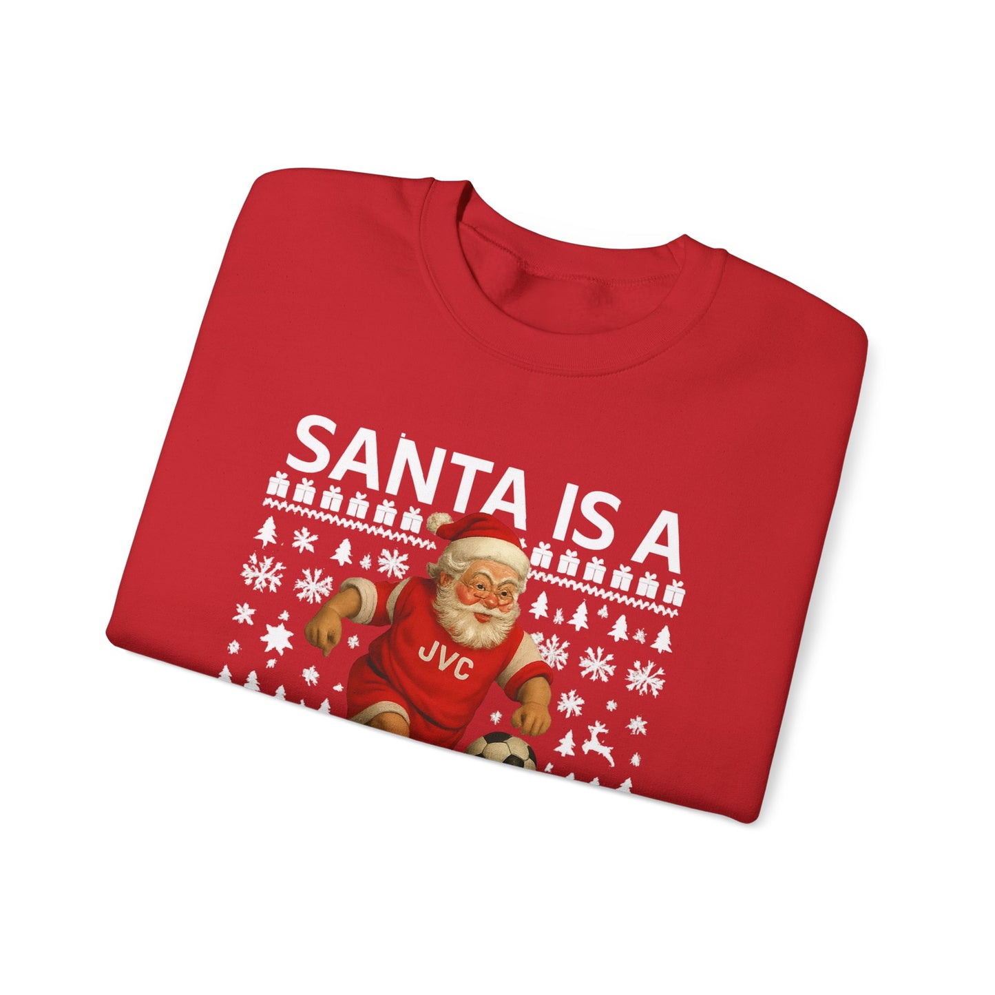Santa Is A Gooner Sweatshirt — Christmas Crewneck for Football Fans