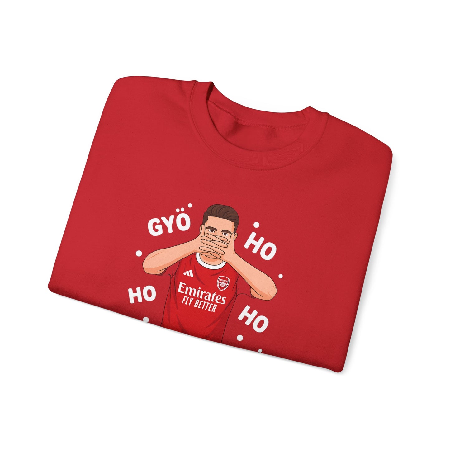 Arsenal Inspired Christmas Sweatshirt — 'Gyö Ho Ho' Player Holiday Crewneck